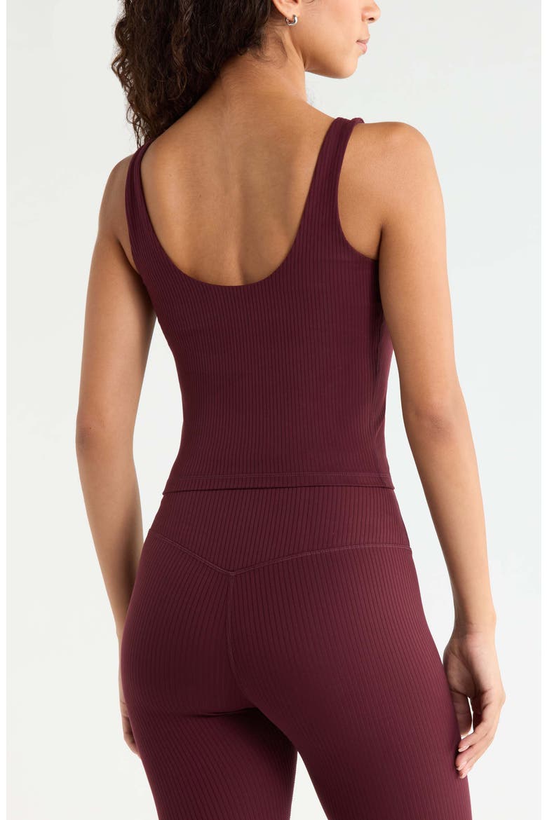 Thrive Rib Bra Tank, Alternate, color, BURGUNDY STEM