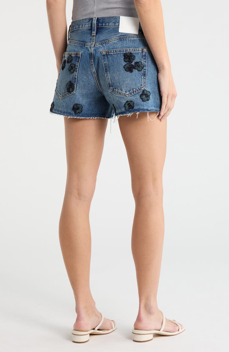 FRAME Atelier Embellished Denim Shorts, Alternate, color, Juliet