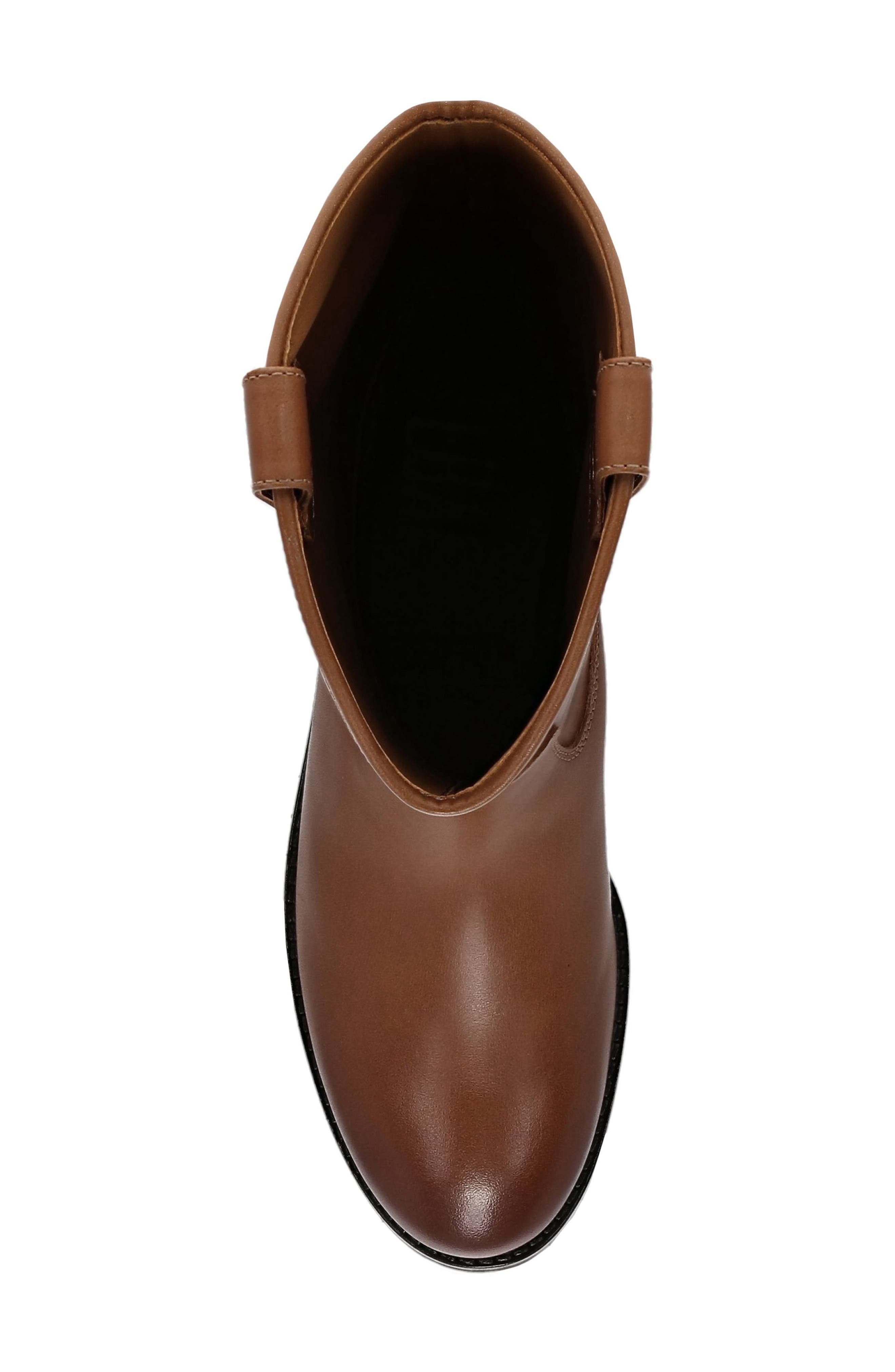 Melissa Lug Button Tall Leather Boot, Alternate, color, TAN
