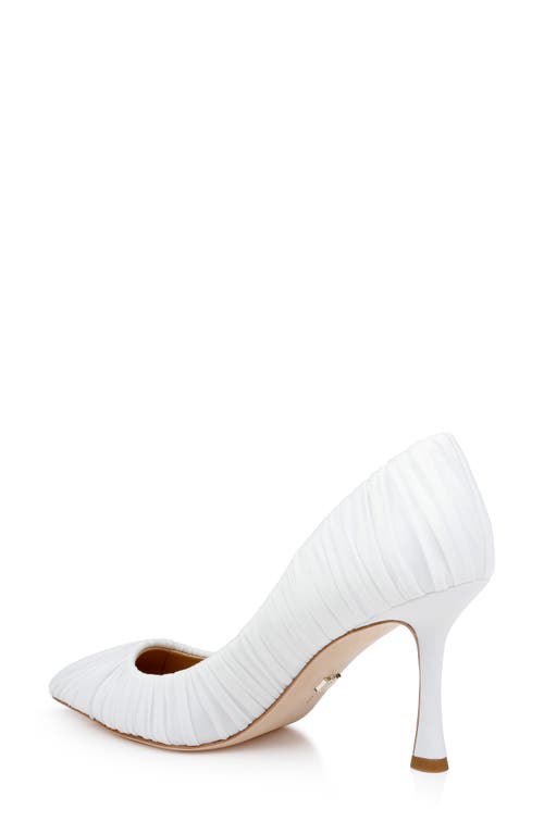 Badgley Mischka Collection Veronika Pointed Toe Pump In White