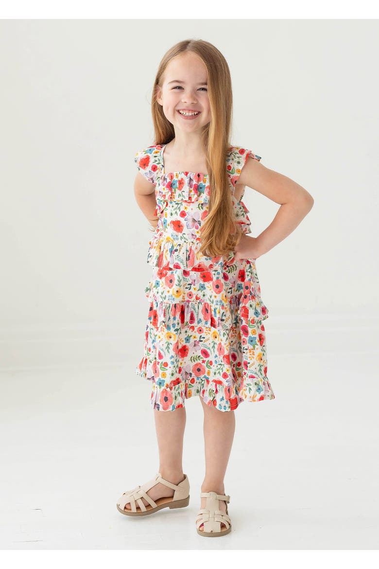 Dancing Petals Dress, Alternate, color, Brown