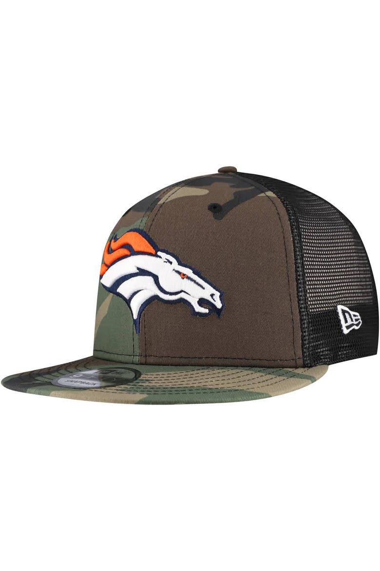 Men's New Era Camo Denver Broncos  Main Trucker 9FIFTY Snapback Hat, Main, color, Camo