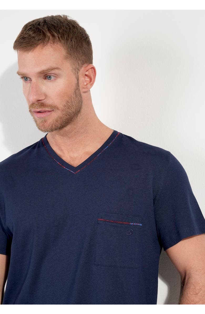 HOM Bouquet Short Pajama Set, Alternate, color, Bordeaux Print