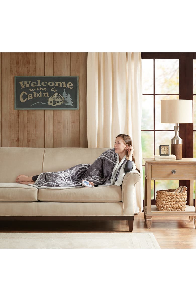 JLA Home Woolrich Anderson Oversized Heated Throw - 60" x 70", Alternate, color, 
