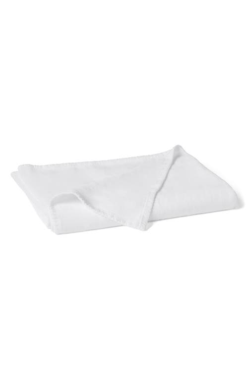 Coyuchi Helena Organic Linen Throw Blanket In White