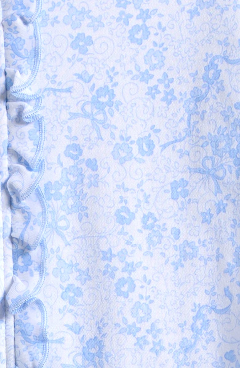 Kissy Kissy Pima Cotton Zip Footie, Alternate, color, Light Blue