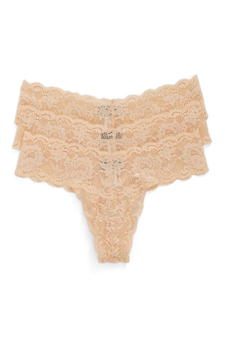 'Never Say Never Cutie' Thong, Main, color, BLUSH/ BLUSH/ BLUSH