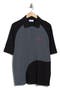 Logo Print Quarter Zip Golf Polo