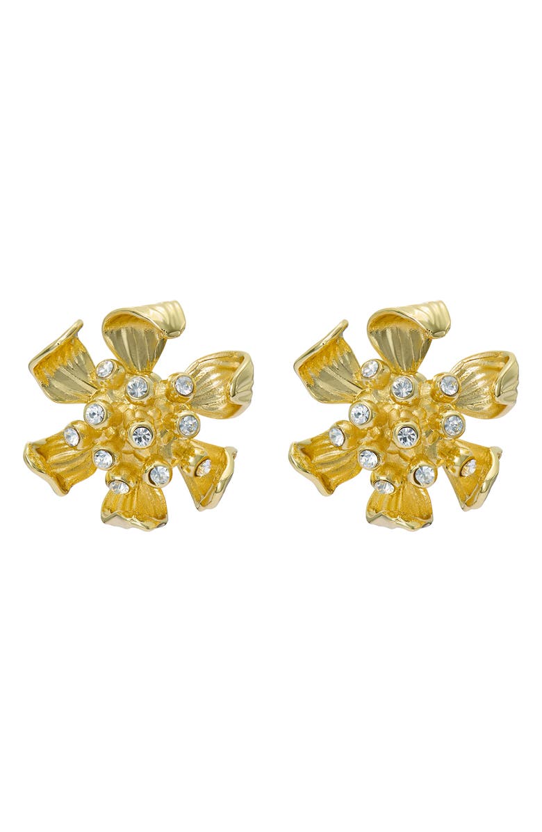 Ted Baker Futura Furled Flower Stud Earrings, Main, color, 