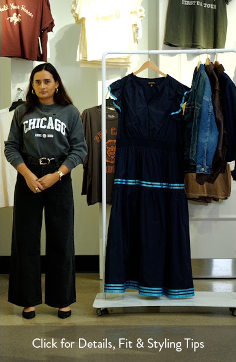 Solene Ruffle Cotton Maxi Dress, sales video thumbnail