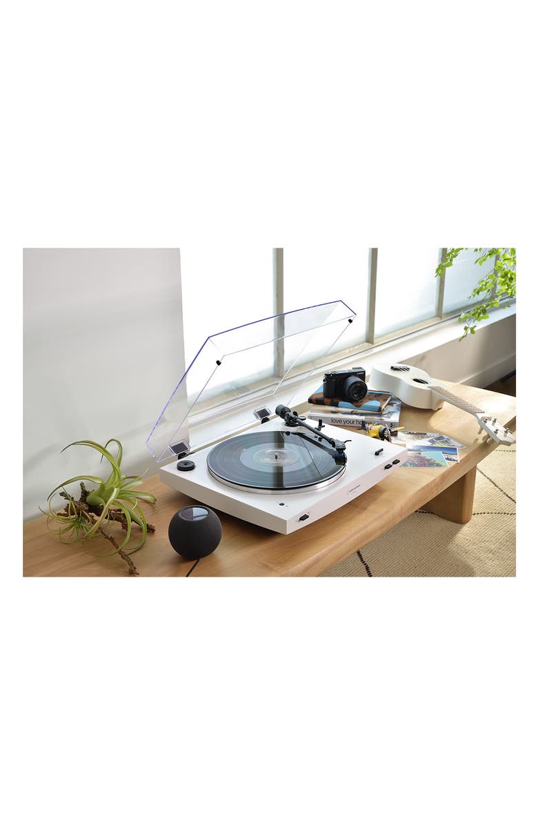 Audio-Technica AT-LP3xBT Fully Automatic Wireless Belt-Drive Turntable with Bluetooth, Alternate, color, White