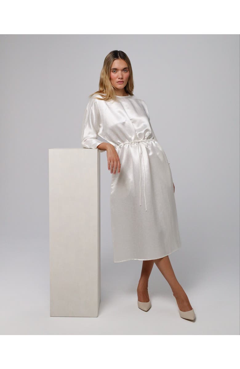 JUANA Aven 3/4 Sleeve Raglan Dress, Alternate, color, White-Pearl