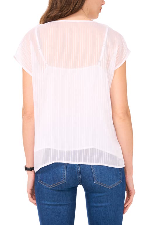 Halogenr Halogen(r) Sheer Stripe Popover Top