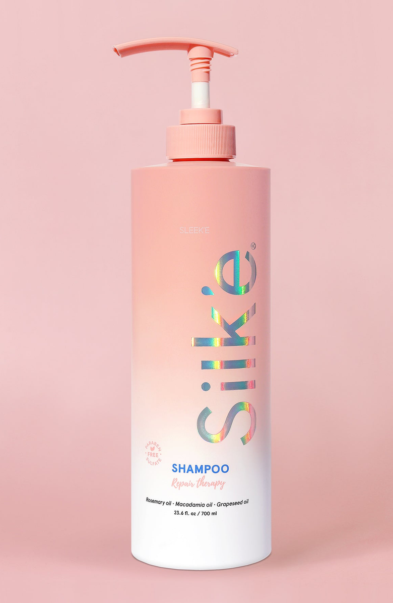 SLEEKE HAIR Silk'e Repair Therapy Shampoo, Alternate, color, Light Pink