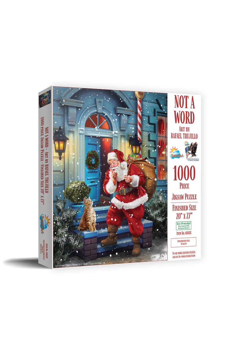 Sunsout Not a Word 1000 piece Jigsaw Puzzle for Adults, Main, color, Multicolor