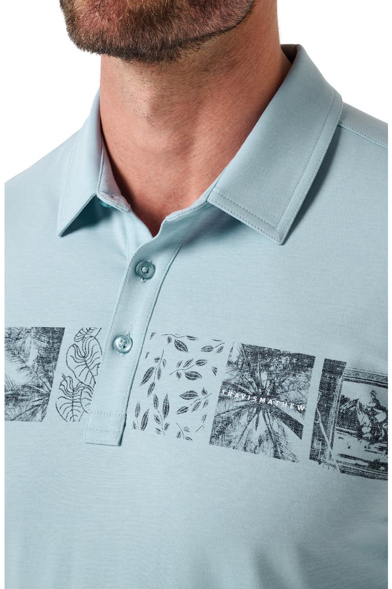 Chest Stripe Jersey Polo, Alternate, color, FORGET ME NOT