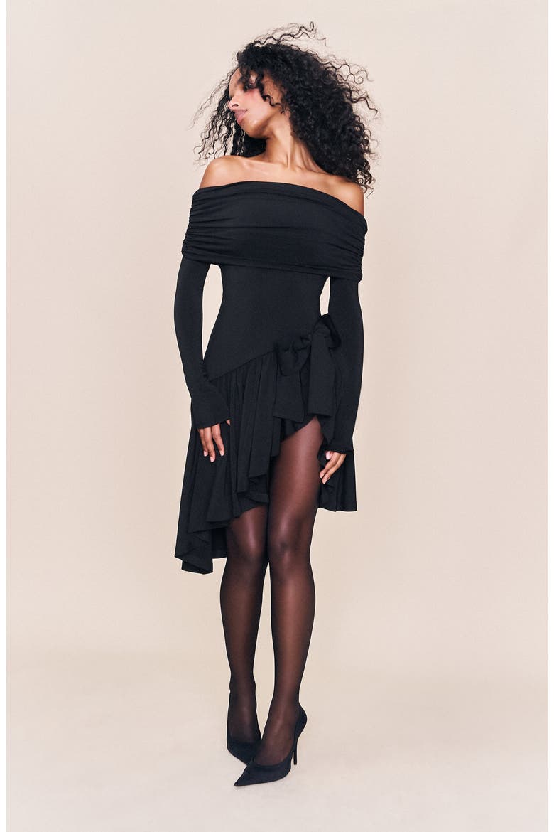 Lola Mini Dress, Alternate, color, Black