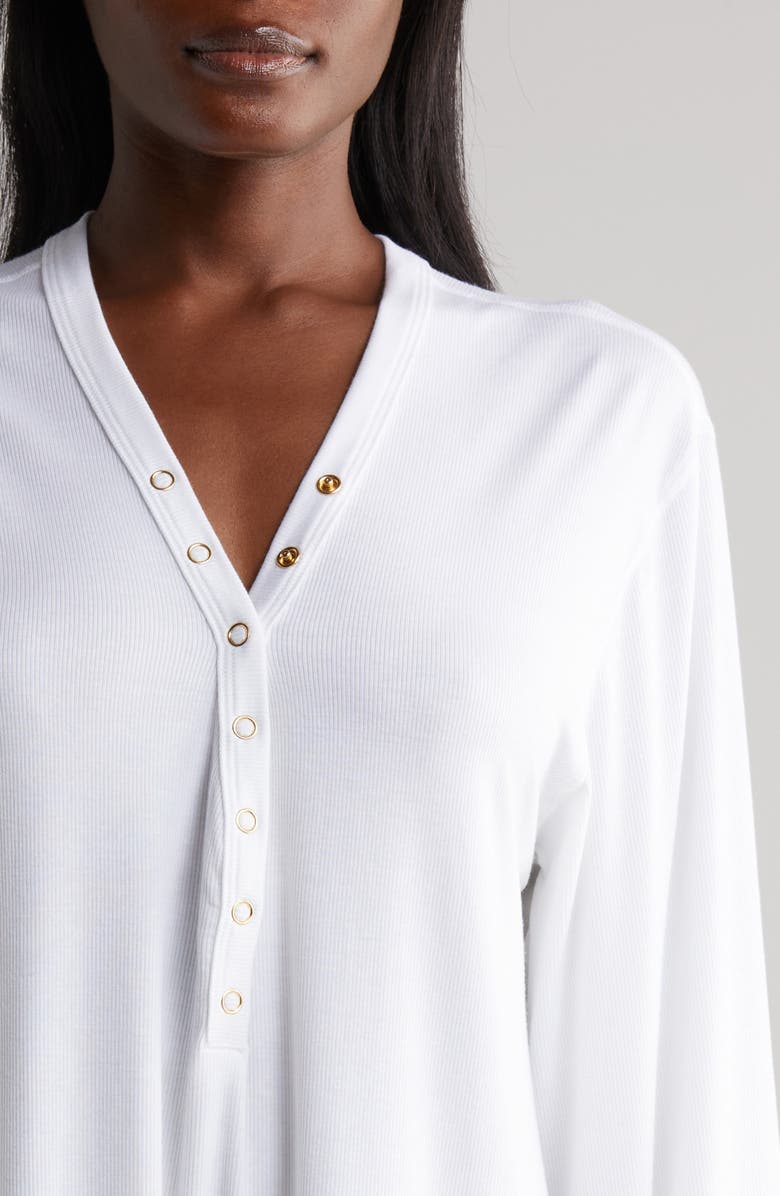 Robin Piccone Amy Long Sleeve Cover-Up Tunic, Alternate, color,