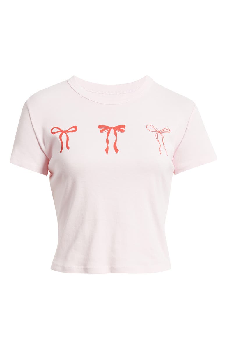 Junk Food Bows Graphic T-shirt, Alternate, color, Primrose Pink