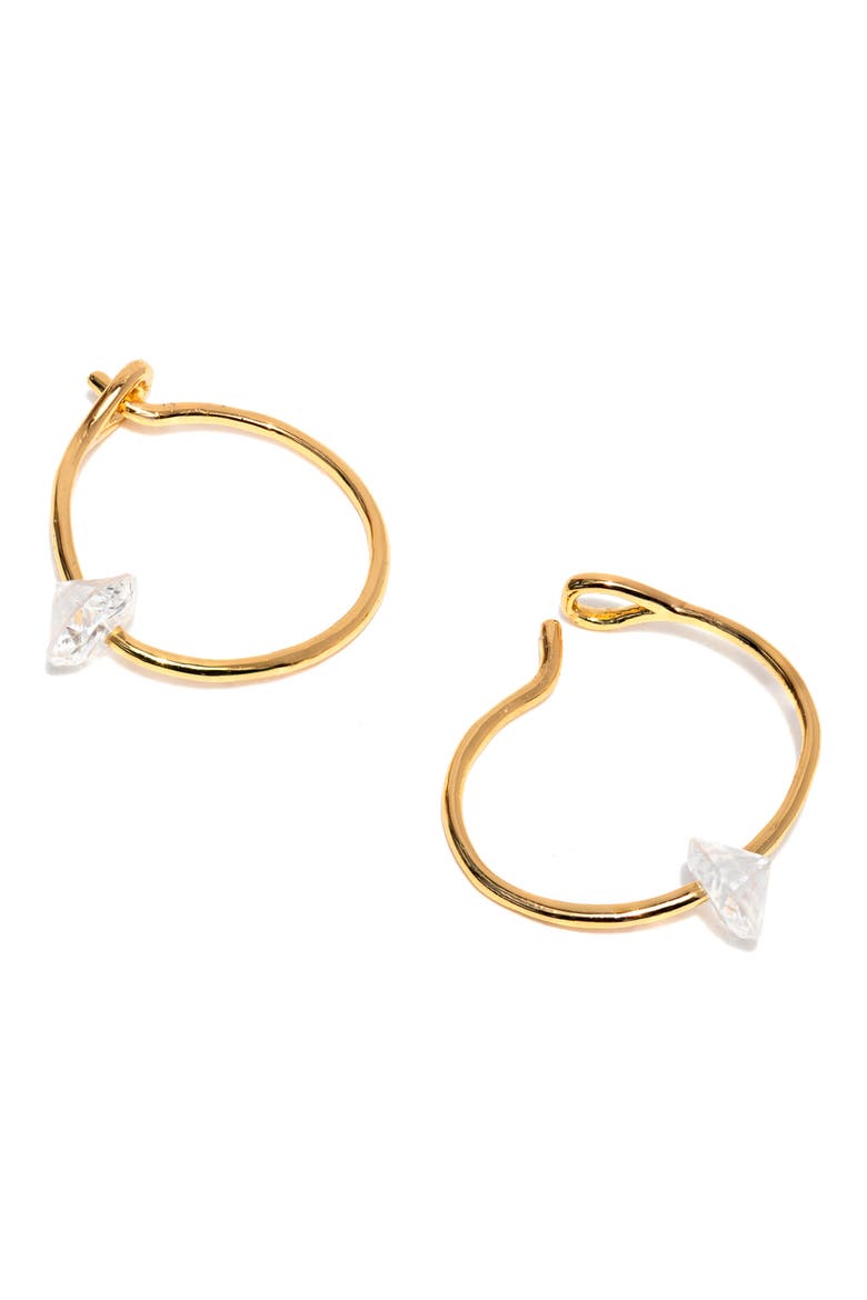 Endless Dewdrop Hoop Earrings, Alternate, color, GOLD