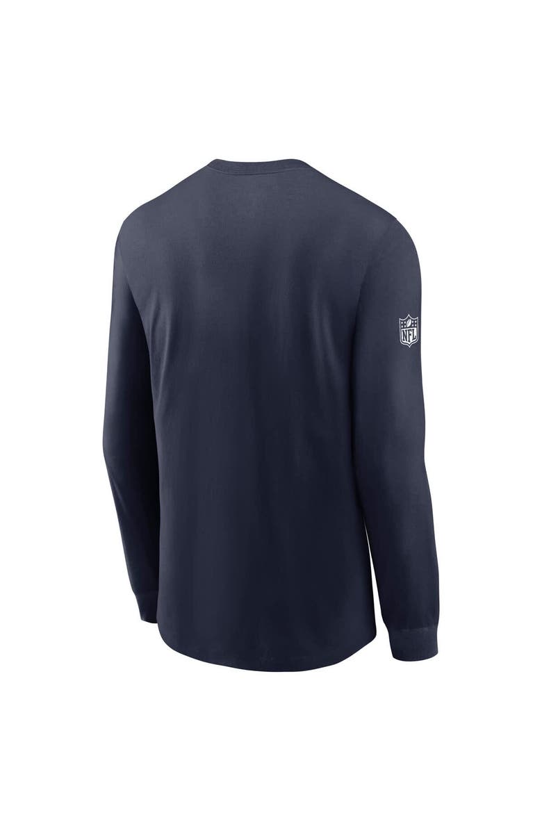 Nike Men's Nike Navy Dallas Cowboys Sideline Performance Long Sleeve T-Shirt, Alternate, color, Navy