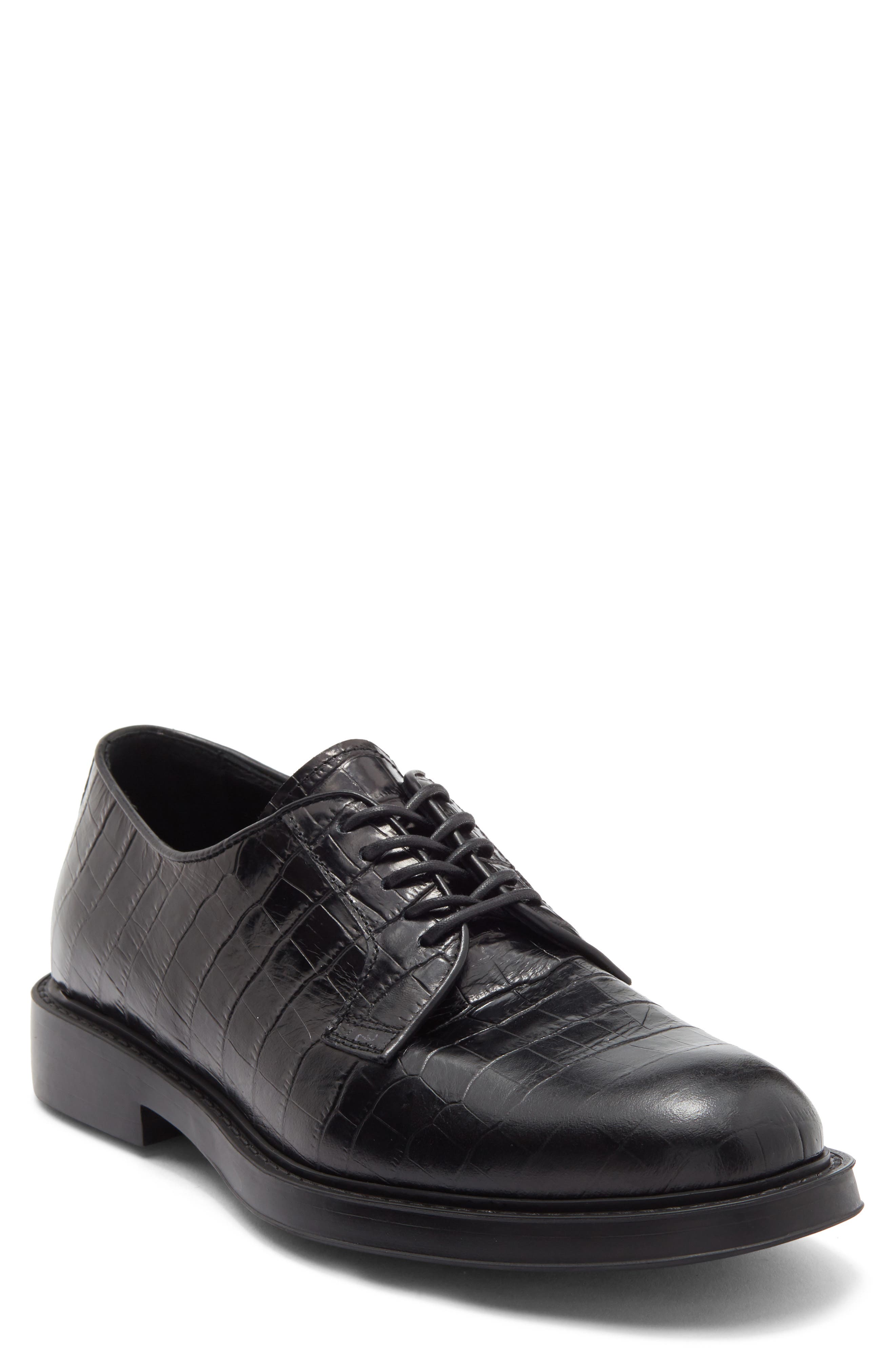 Roberto Cavalli Croc Embossed Plain Toe Derby