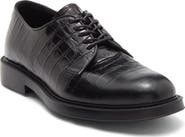 Roberto Cavalli Croc Embossed Plain Toe Derby