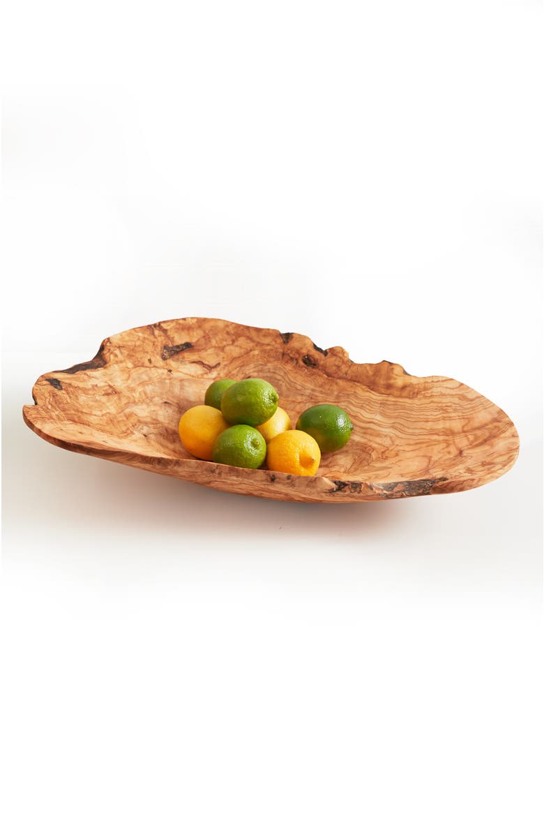 Verve Culture Italian Olivewood Root Salad Bowl, Alternate, color, Brown