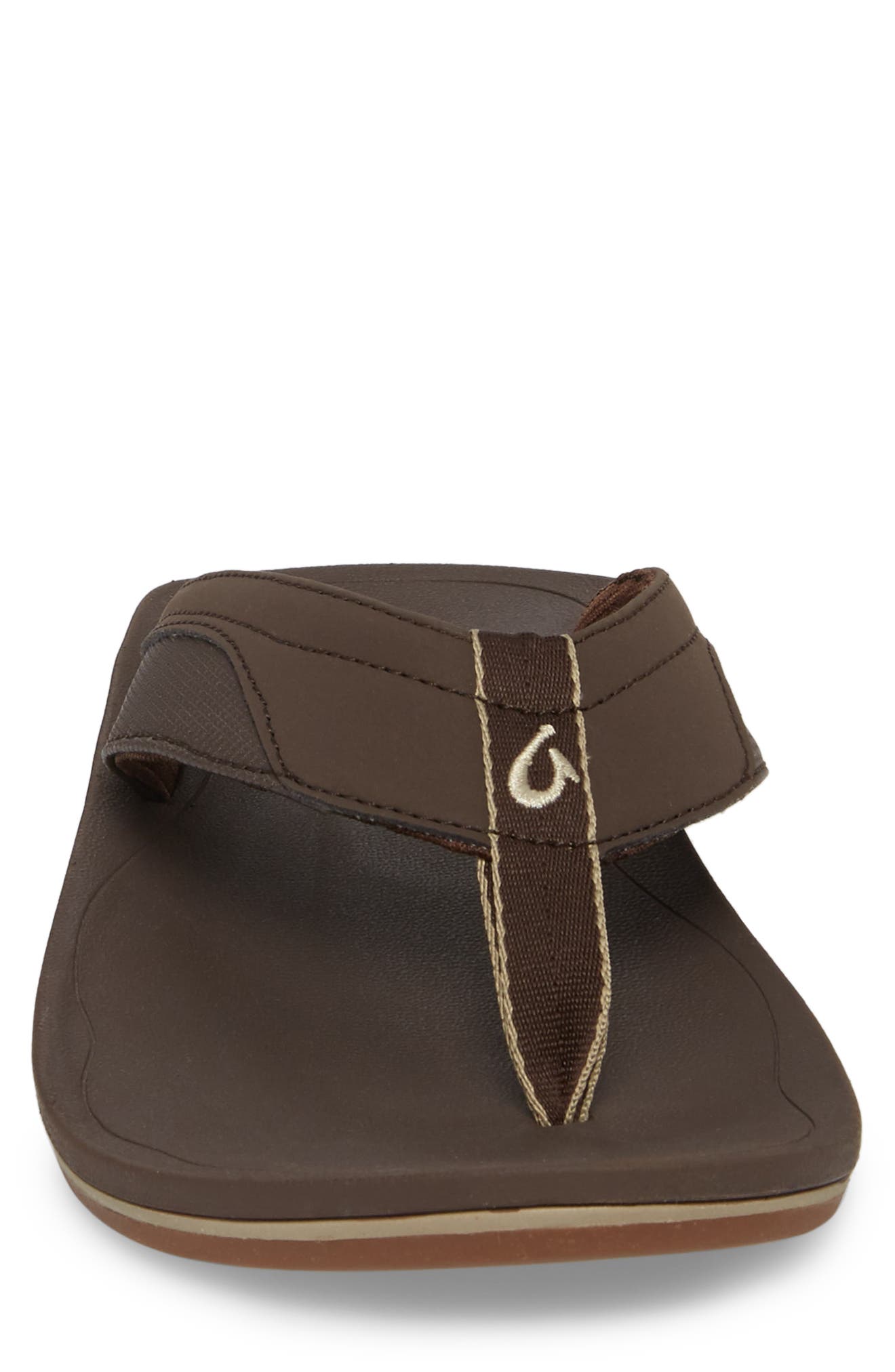 Nohona Flip Flop, Alternate, color, DARK WOOD/ DARK WOOD