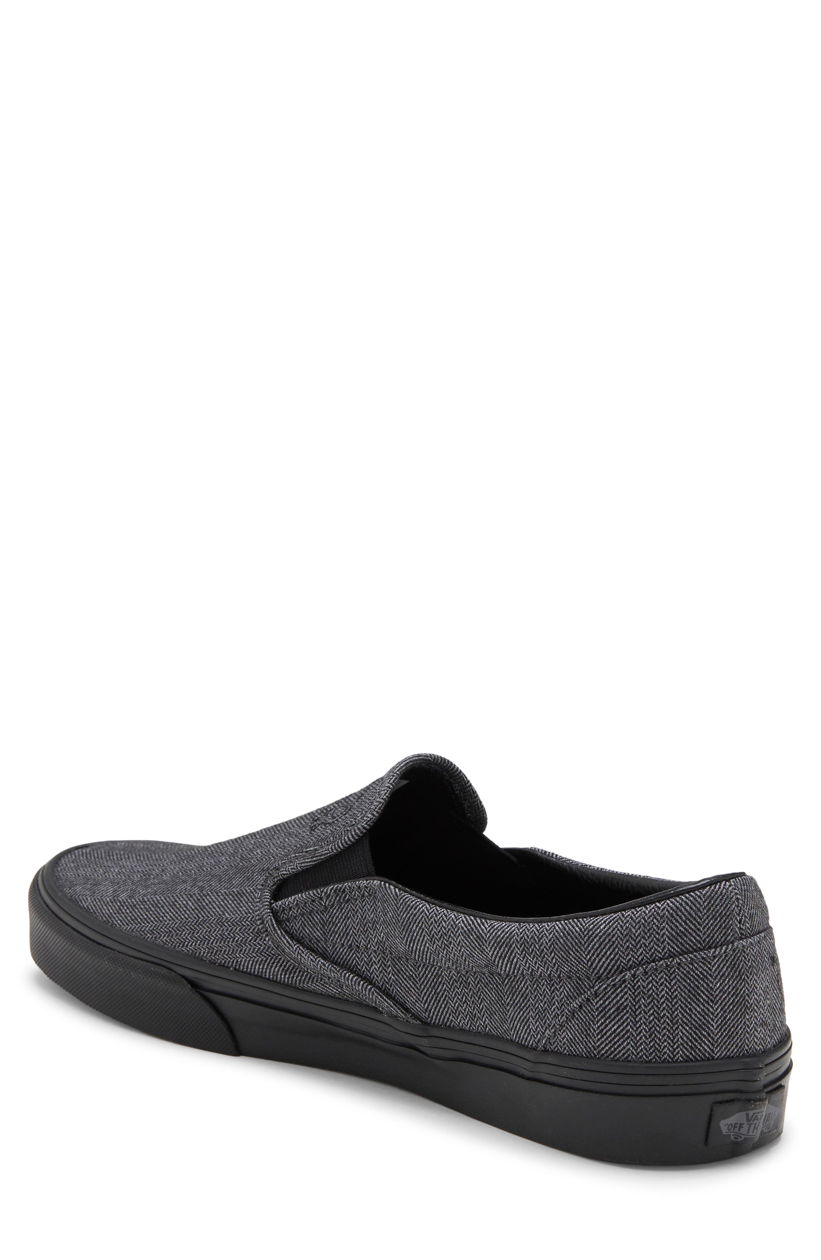Classic Slip-On Sneaker, Alternate, color, GRAY/ BLACK