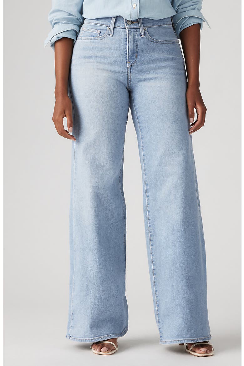318 Shaping Wide Leg Jeans, Main, color, TALL GLASS OF WATER
