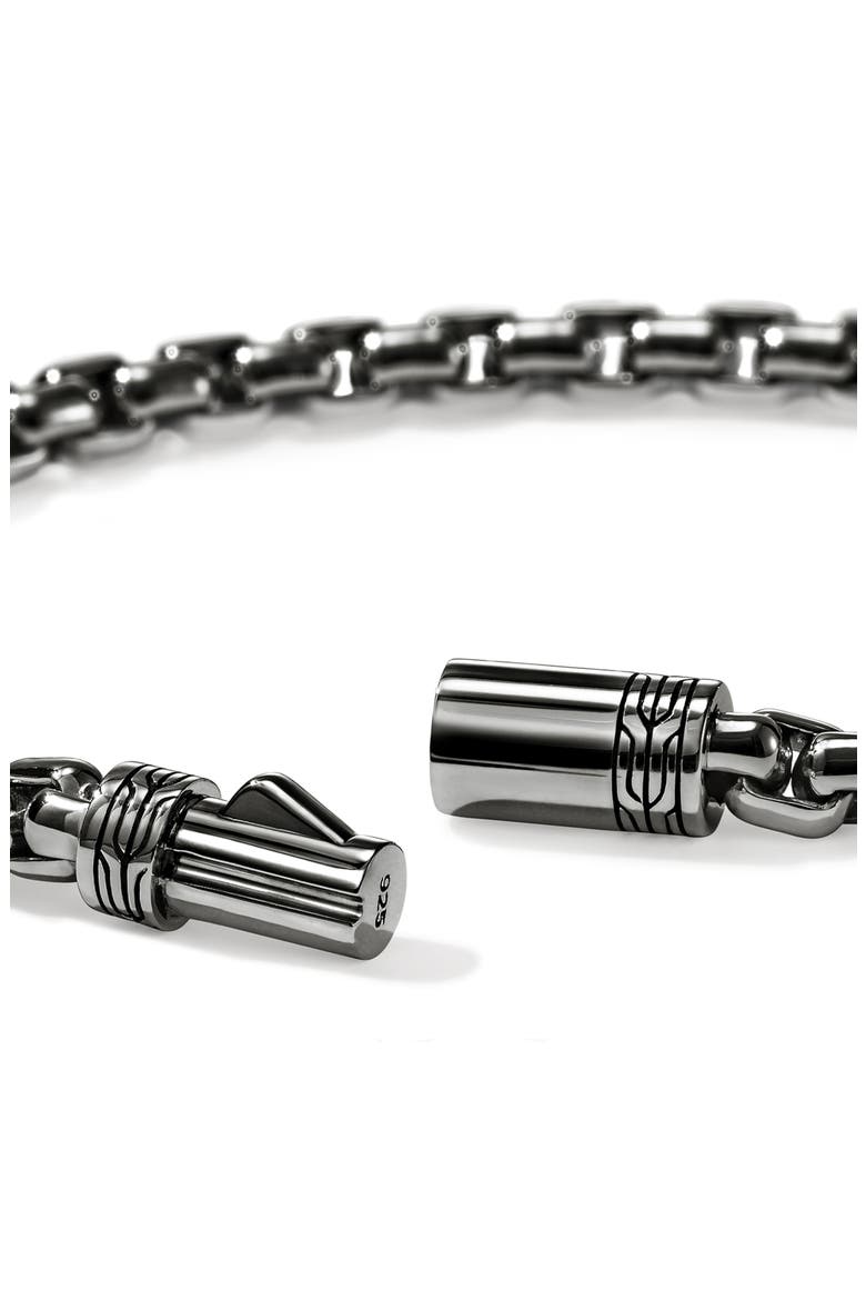 Box Chain Bracelet, 4.8mm, Alternate, color, DARK SILVER