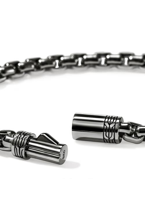 John Hardy Box Chain Bracelet, 4.8mm In Dark Silver