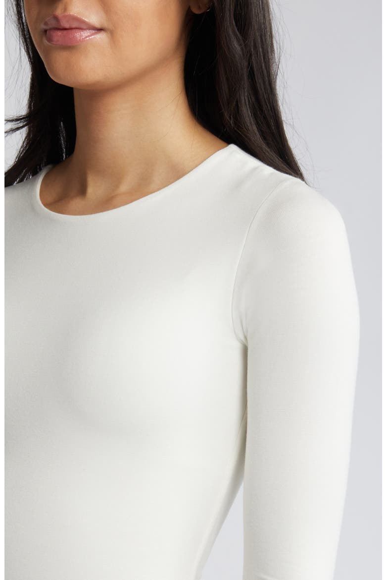 Extra Butter Long Sleeve Midi Dress, Alternate, color, WHITE
