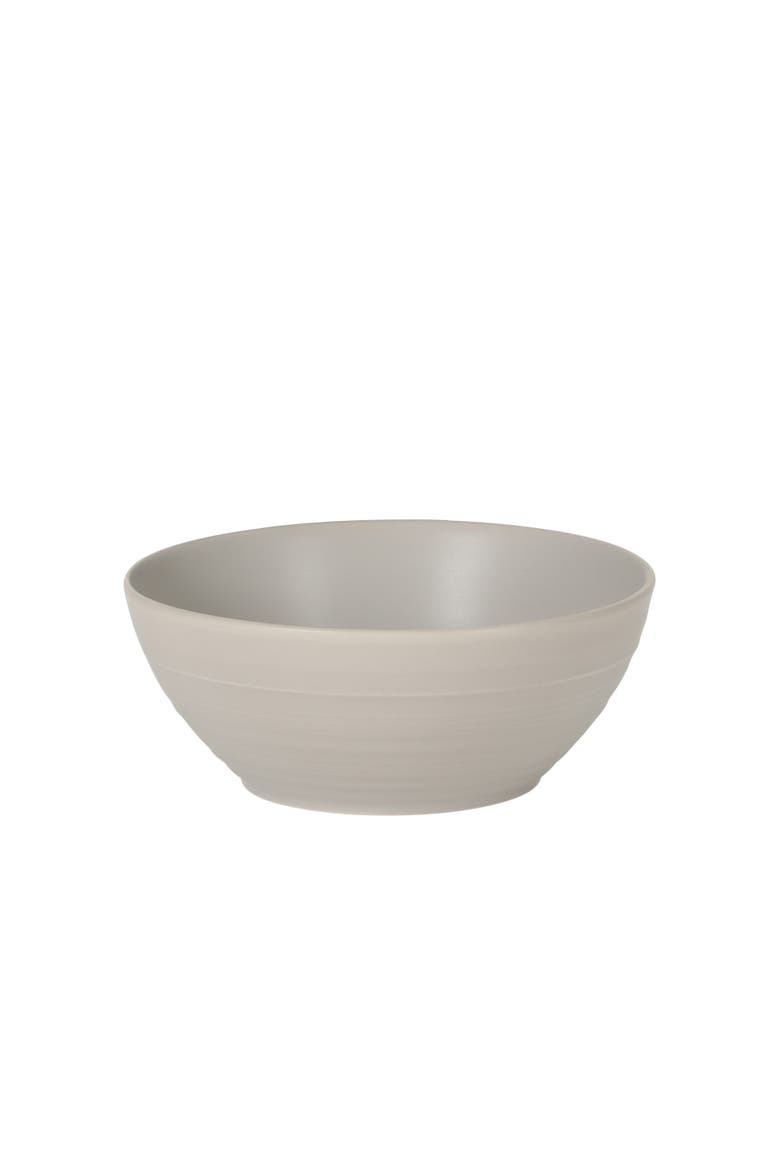 Soleil 12 Piece Stoneware Plates and Bowls Dinnerware Set, Alternate, color, Chateau Grey