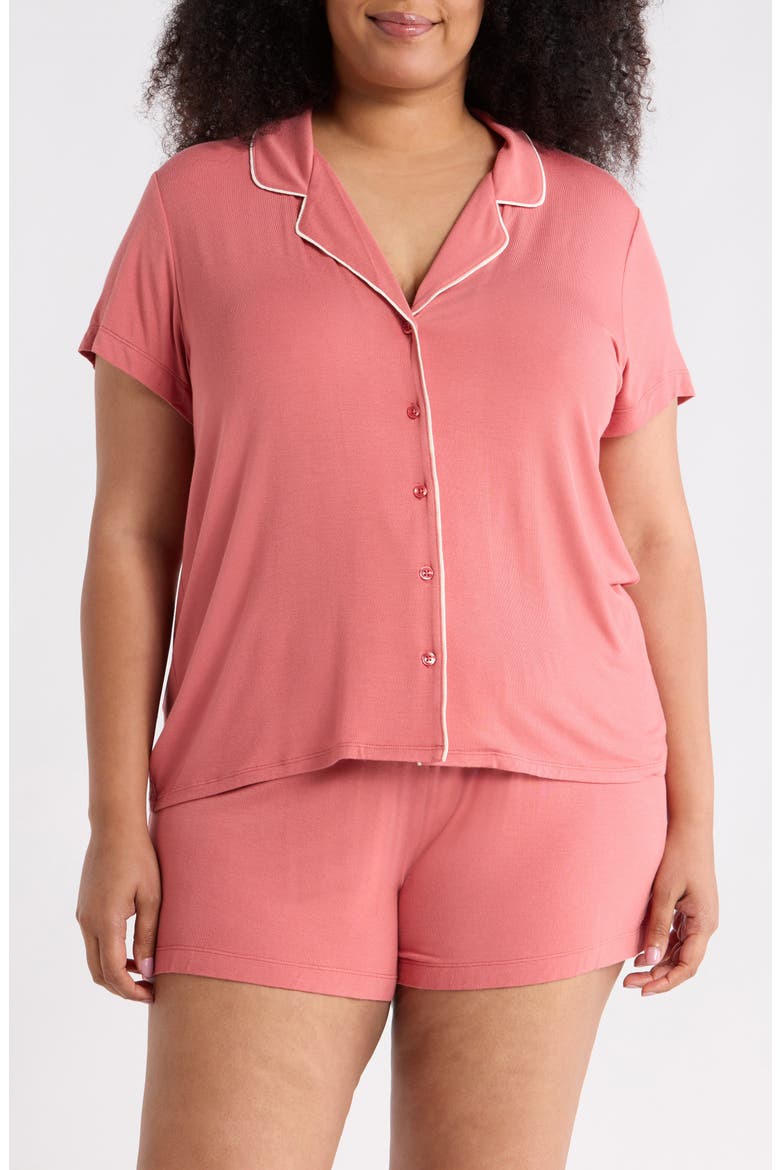 Tranquility Short Pajamas, Main, color, PINK CEDAR