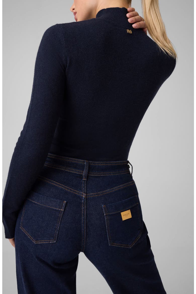 Helsinki Cashmere Blend Turtleneck Sweater, Alternate, color, DARING OCEAN