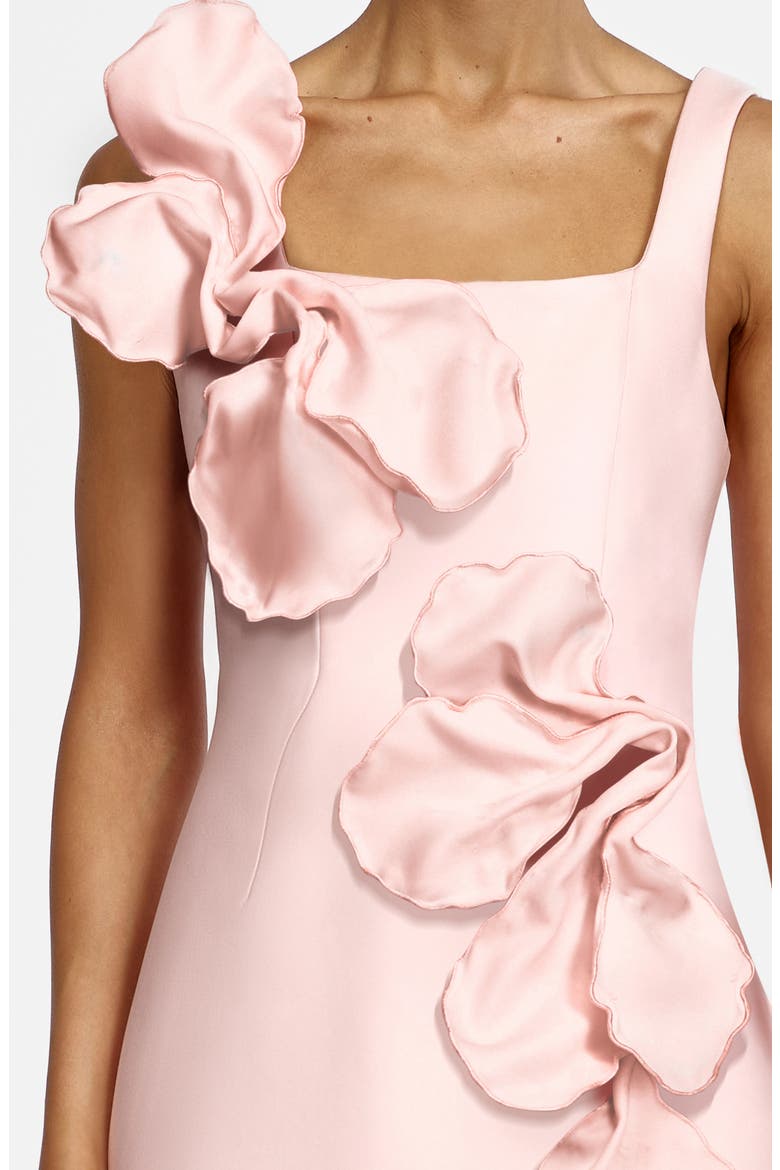 Radburn Floral Appliqué Gown, Alternate, color, SOFT FLAMINGO