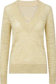 Veronica Beard Coleta Metallic Sweater