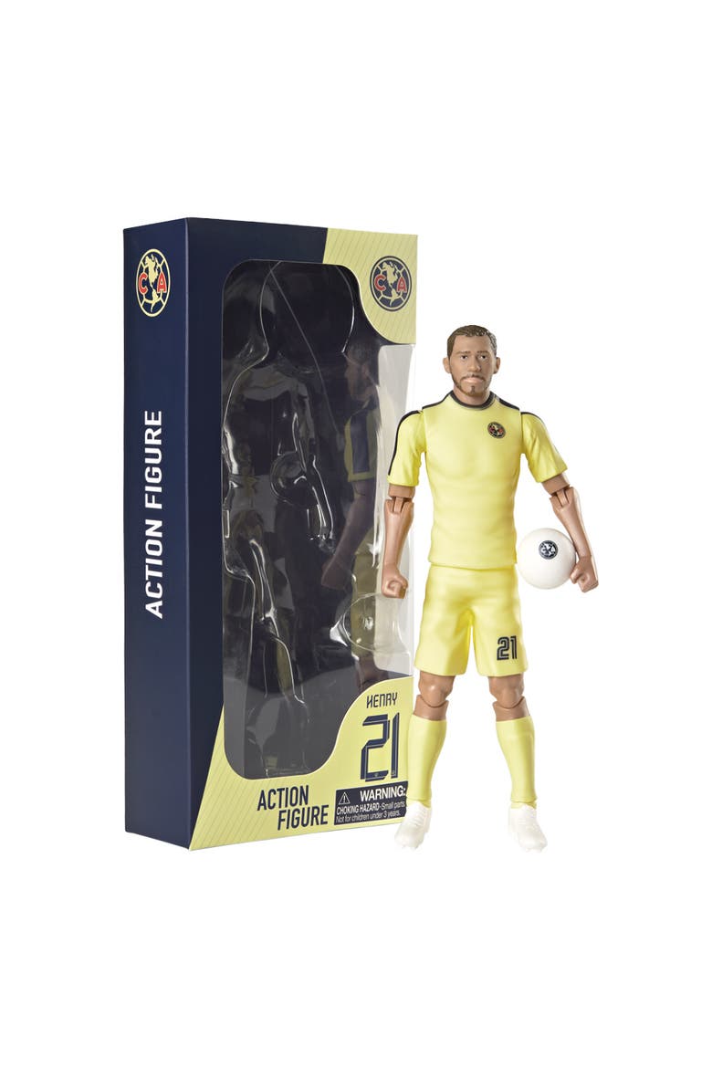 SOCKERS Club América Henry Martin 8" Collectible Soccer Action Figure, Main, color, Yellow