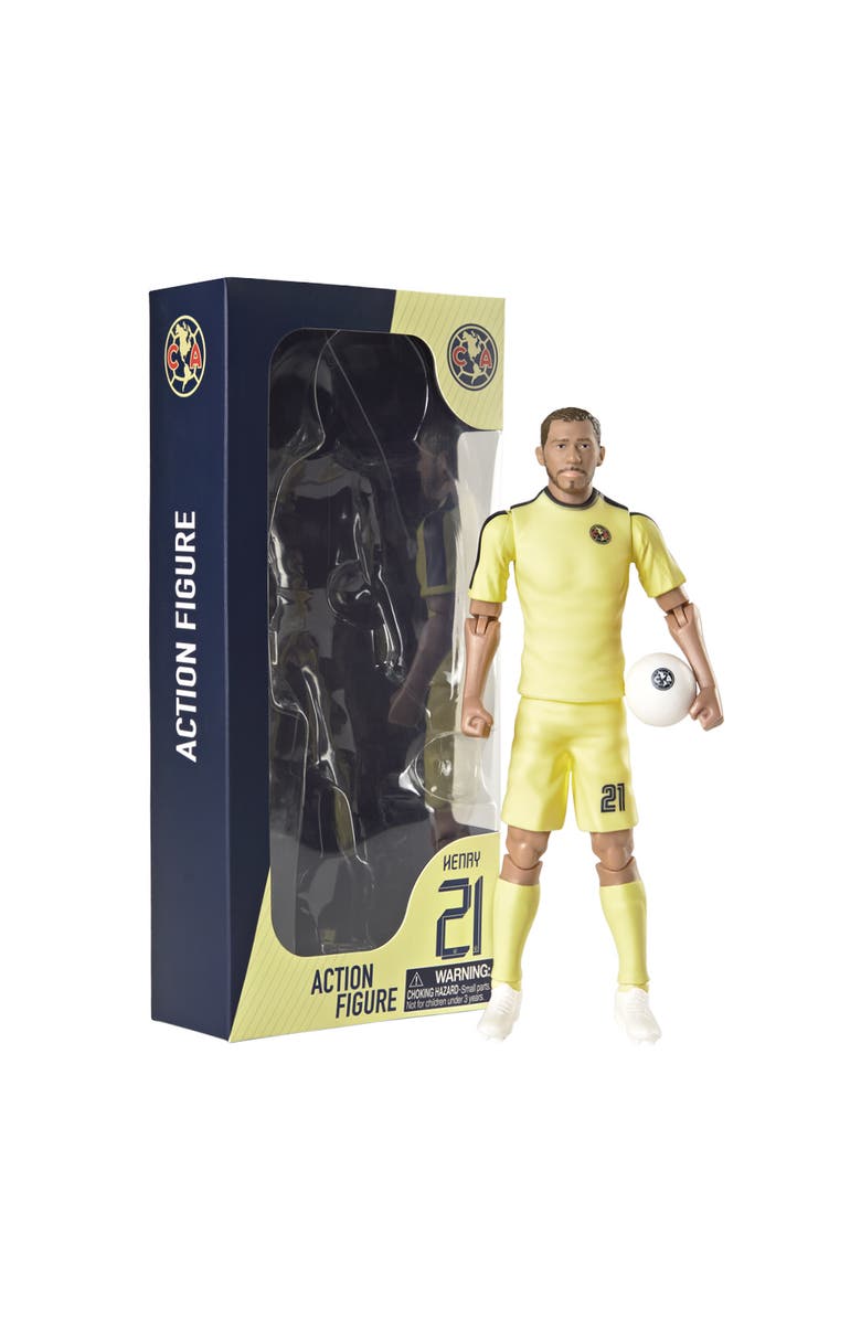 Banbo Toys SOCKERS Club América Henry Martin 8" Collectible Soccer Action Figure, Main, color, Yellow