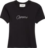 Coperni Crystal Logo Organic Cotton Baby Tee