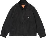 vowels Cord Collared Zip-Up Jacket