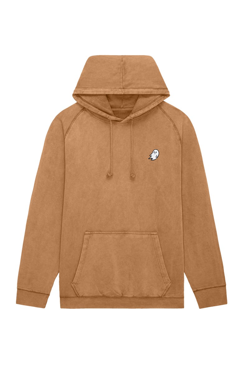 Ghost Mens Mineral Washed Hoodie, Main, color, Camel