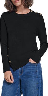 KARL LAGERFELD PARIS Button Detail Sweater