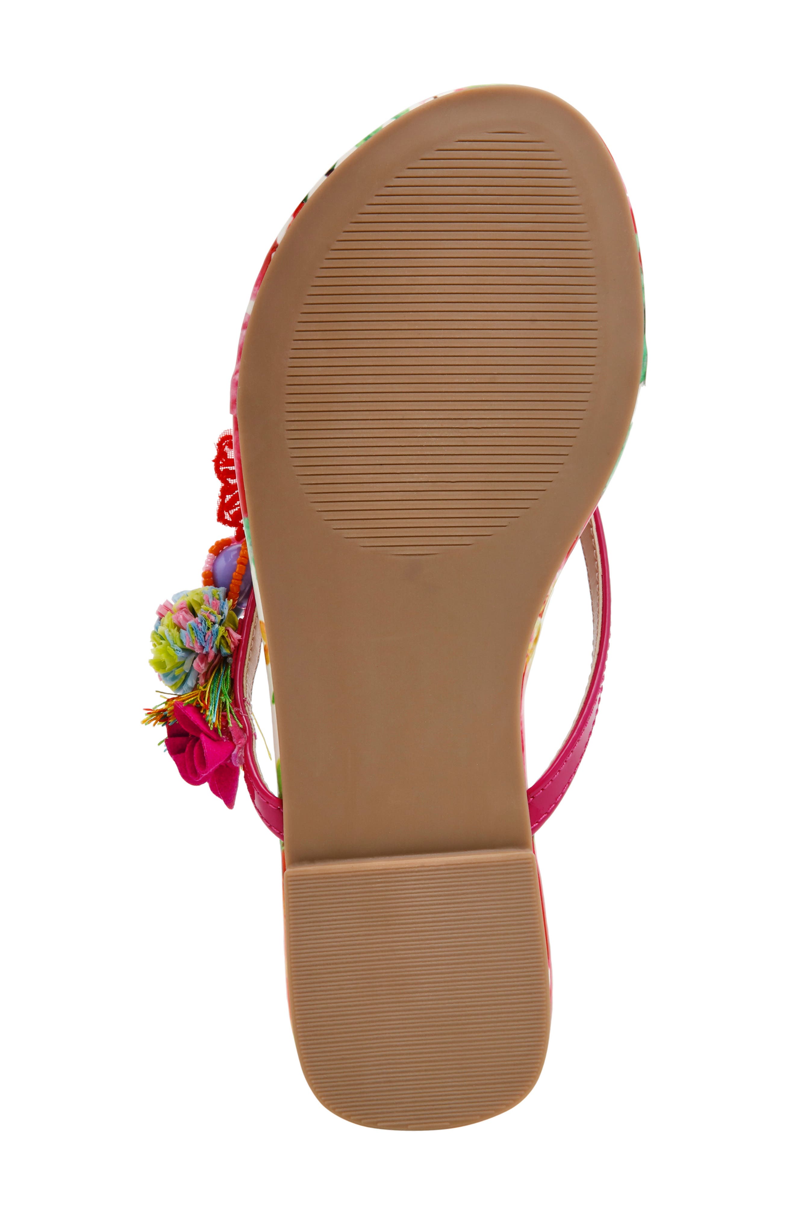 Betsey Johnson Doloris Bead & Sequin Flip Flop, Alternate, color, Bright Multi