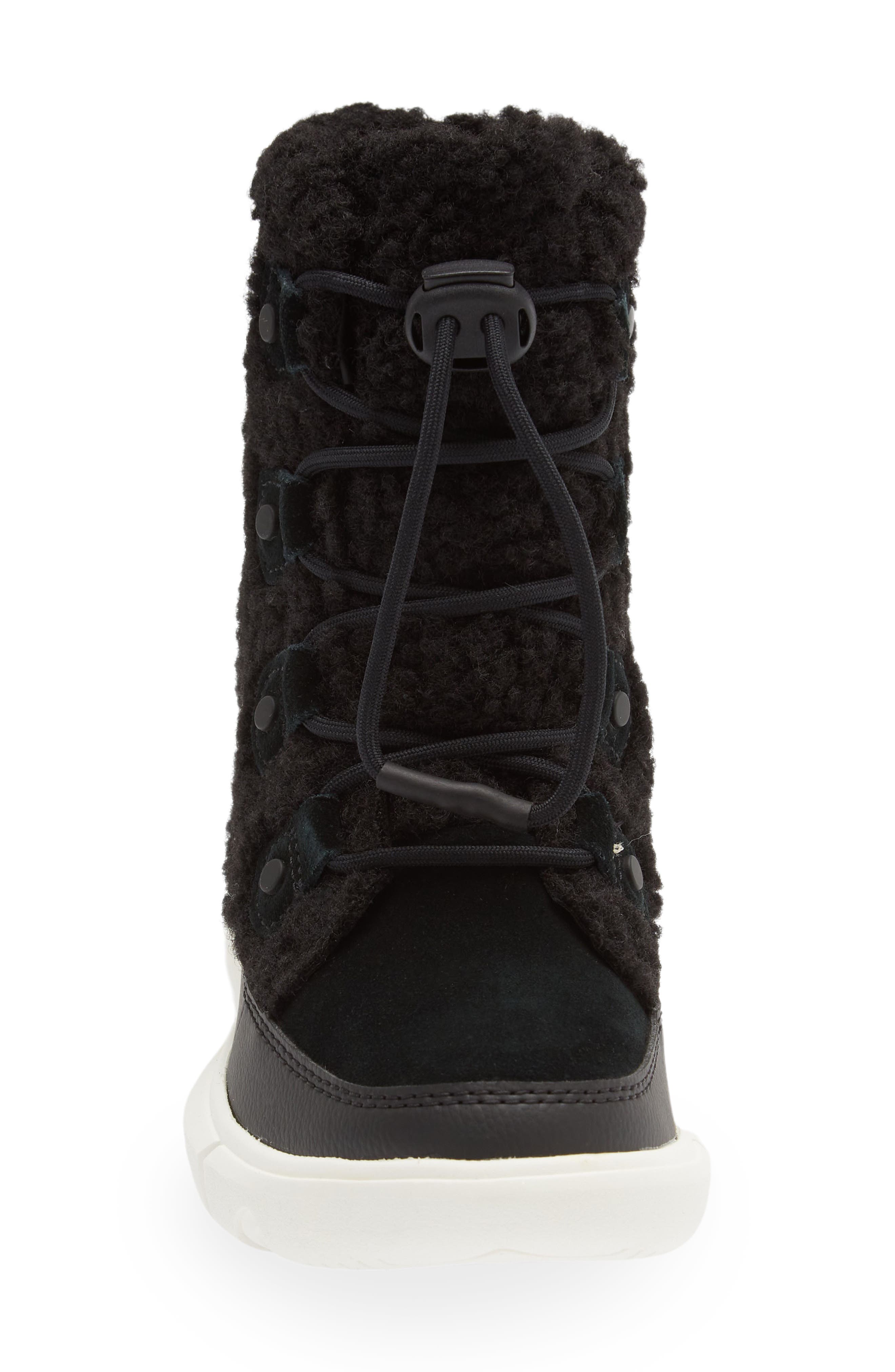 SOREL Kids' Explorer Faux Shearling Waterproof Boot, Alternate, color, 