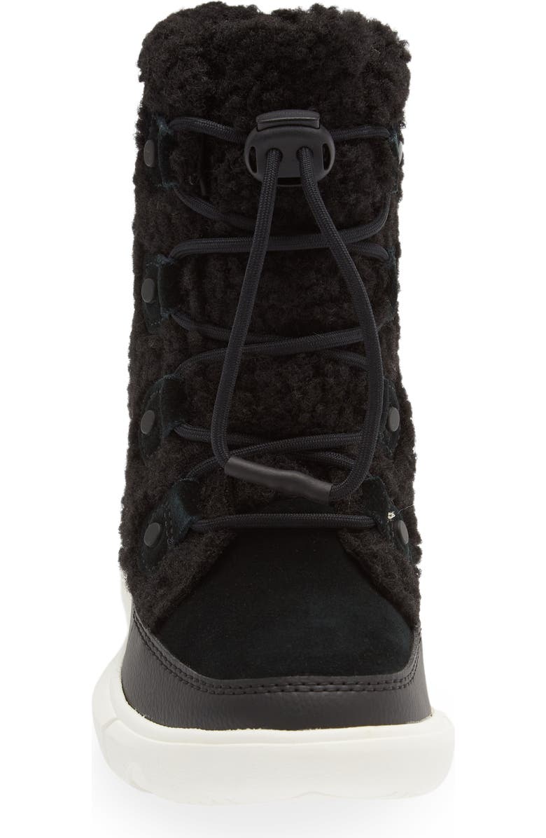 SOREL Kids' Explorer Faux Shearling Waterproof Boot, Alternate, color,