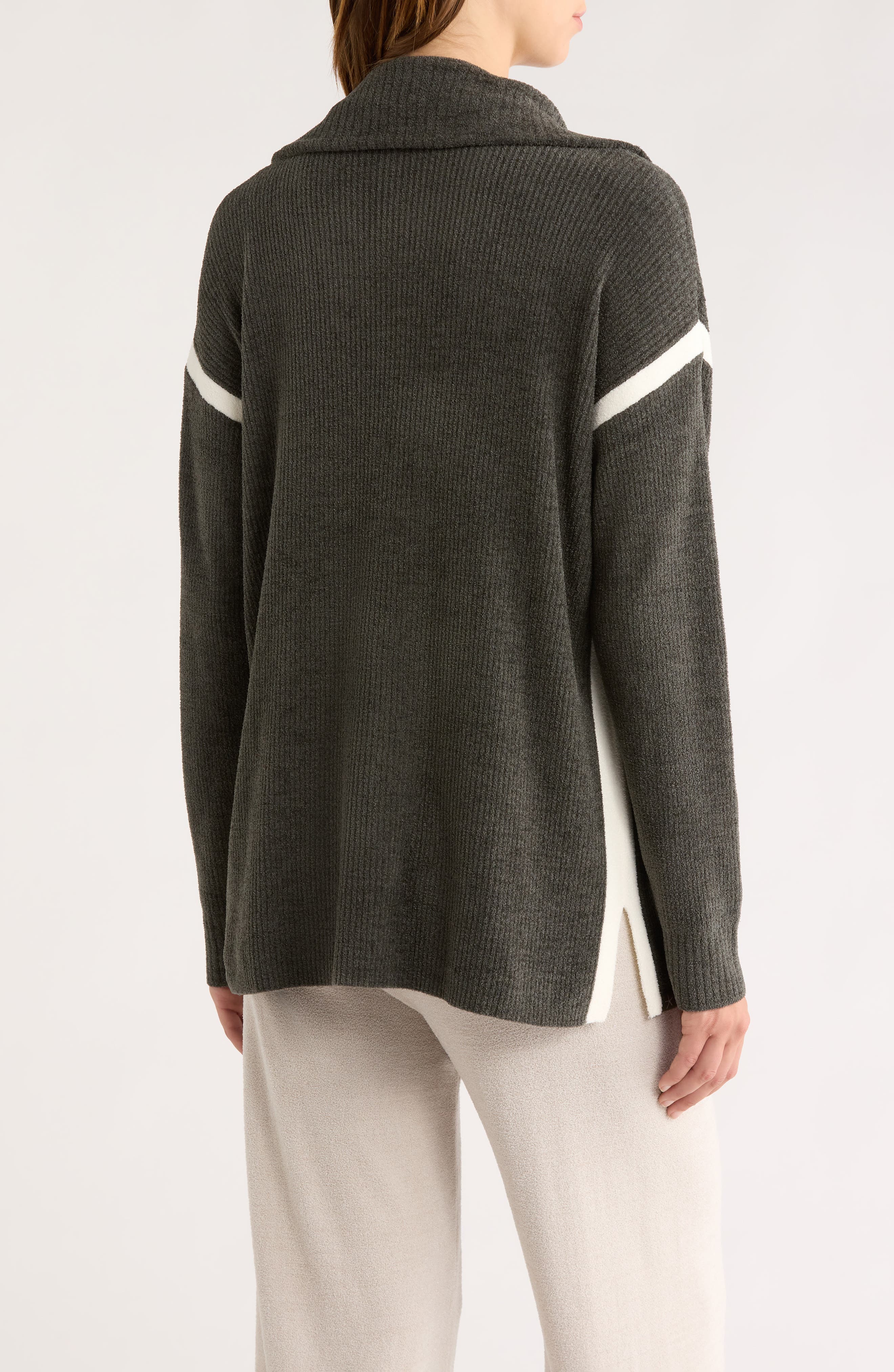 CozyChic Ultra Lite Side Stripe Half Zip Pullover - image 2