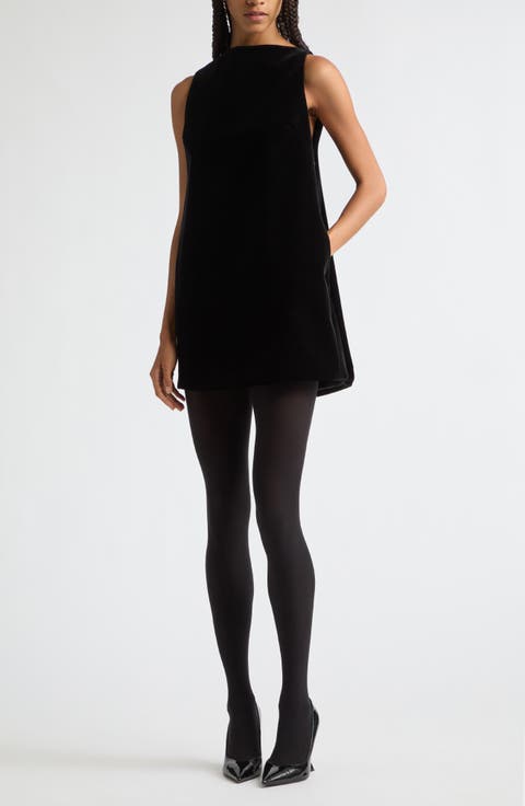 Sable Mantle Minidress